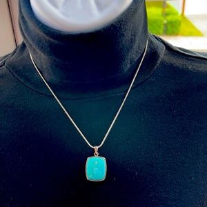 Turquoise Magnesite pendant necklace
